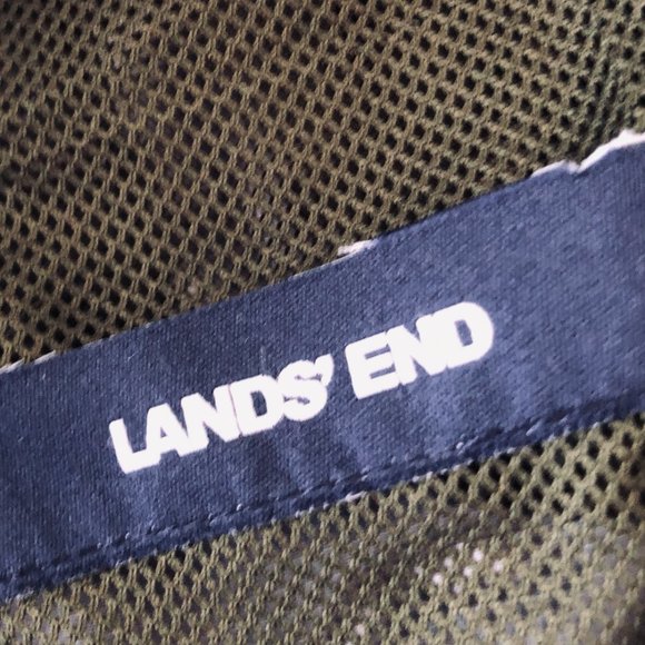 LANDS' END Camouflage Hooded Jacket/Windbreaker Young Men's Size XL 18-20 - Picture 10 of 10